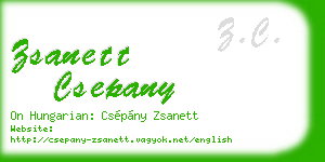 zsanett csepany business card
